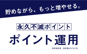 貯めながら、もっと増やせる。永久不滅ポイント ポイント運用